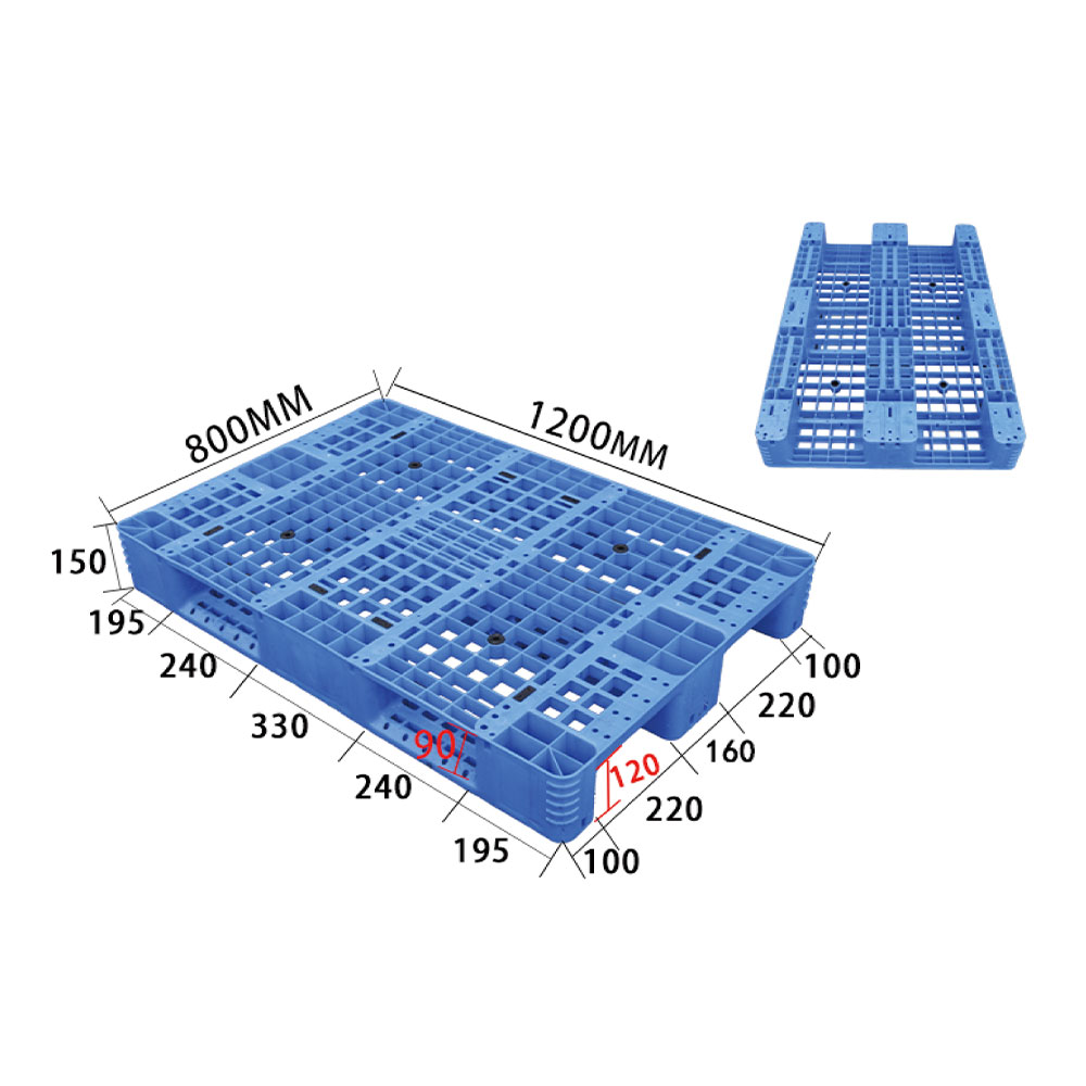 DDC1208 kaymaz istiflenebilir plastik PALET